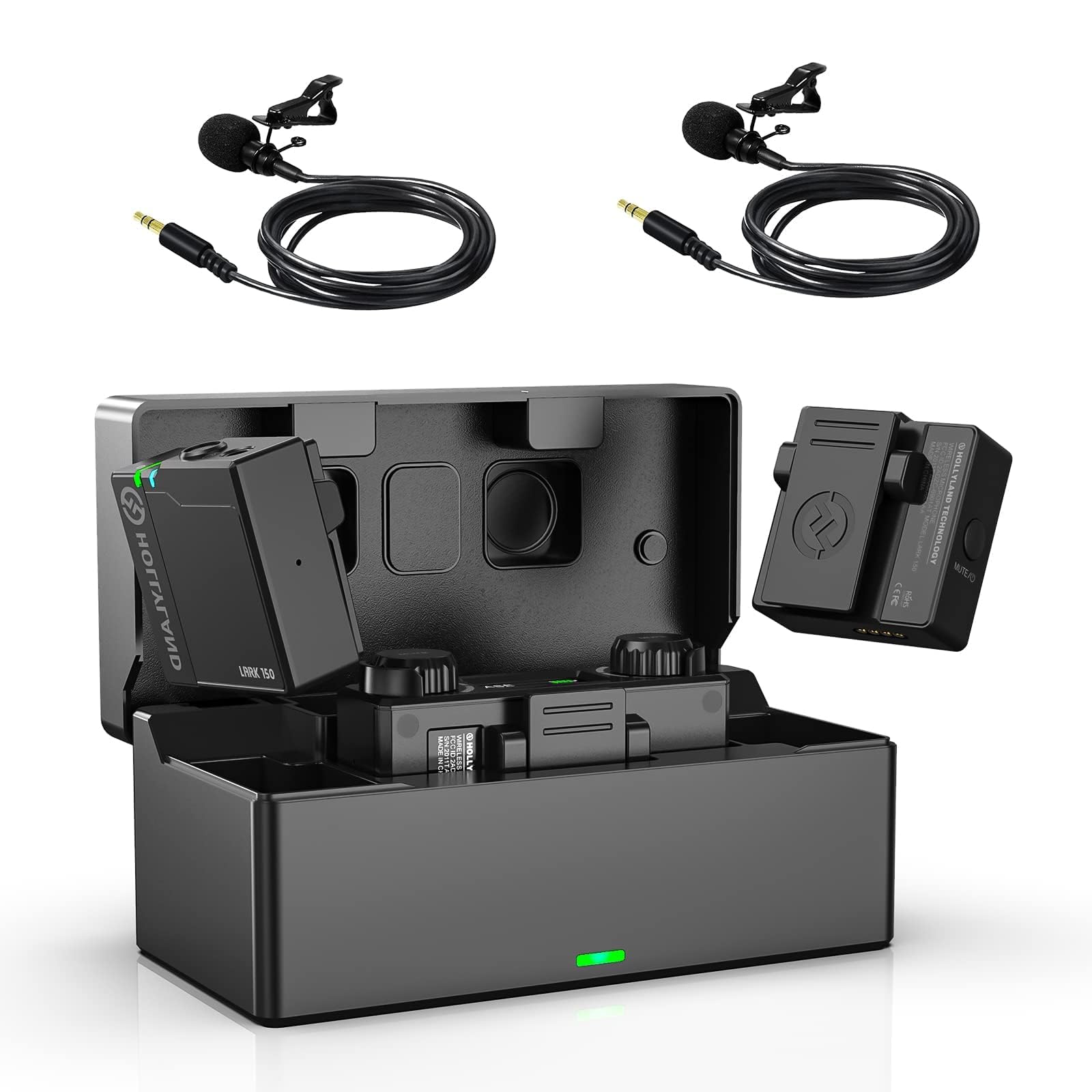 hollyland-lark-150-duo-wireless-lavalier-mikrofon-schwarz image 1