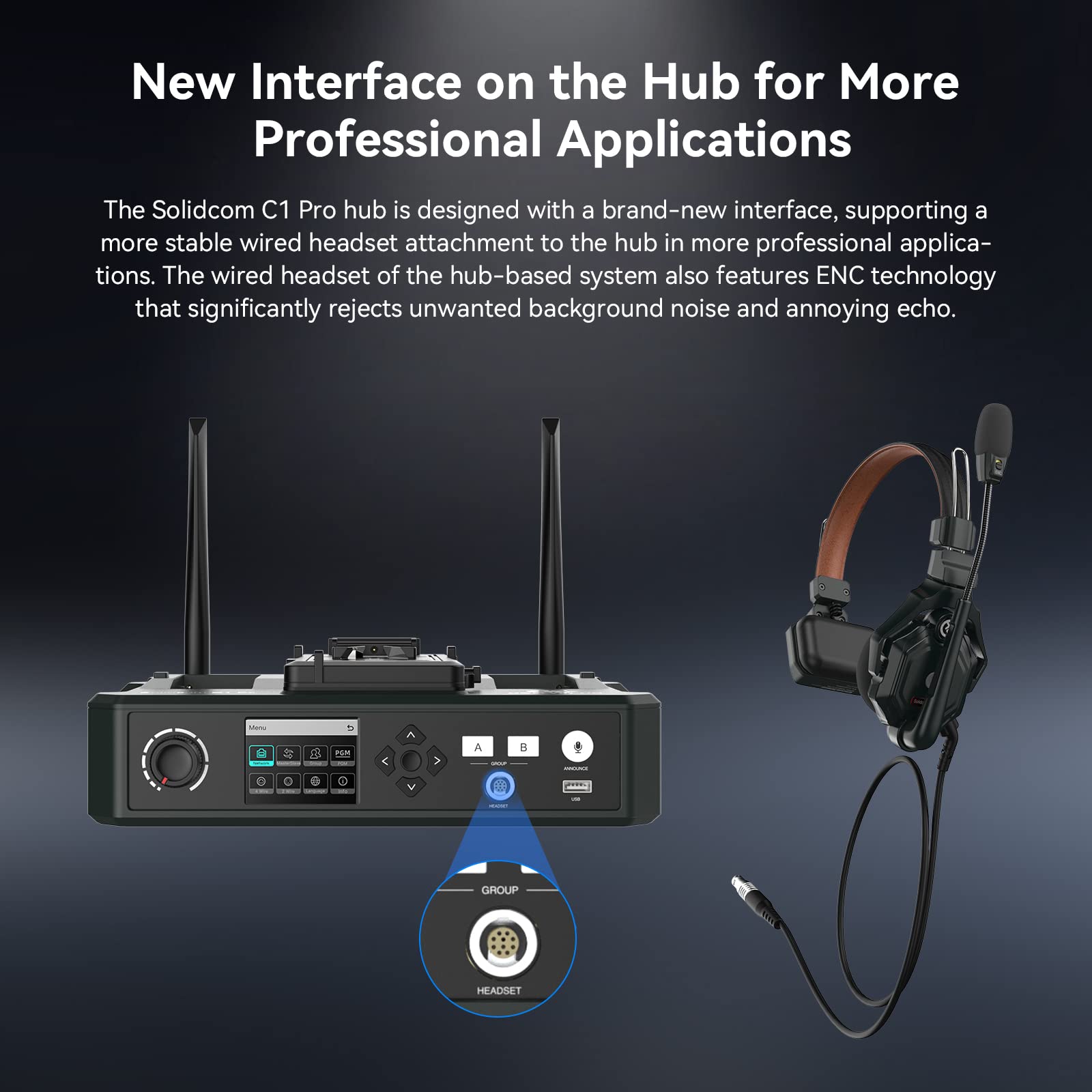 hollyland-solidcom-c1-pro-intercom-5-nutzer-enc-mit-hub-350m-full-duplex image 3