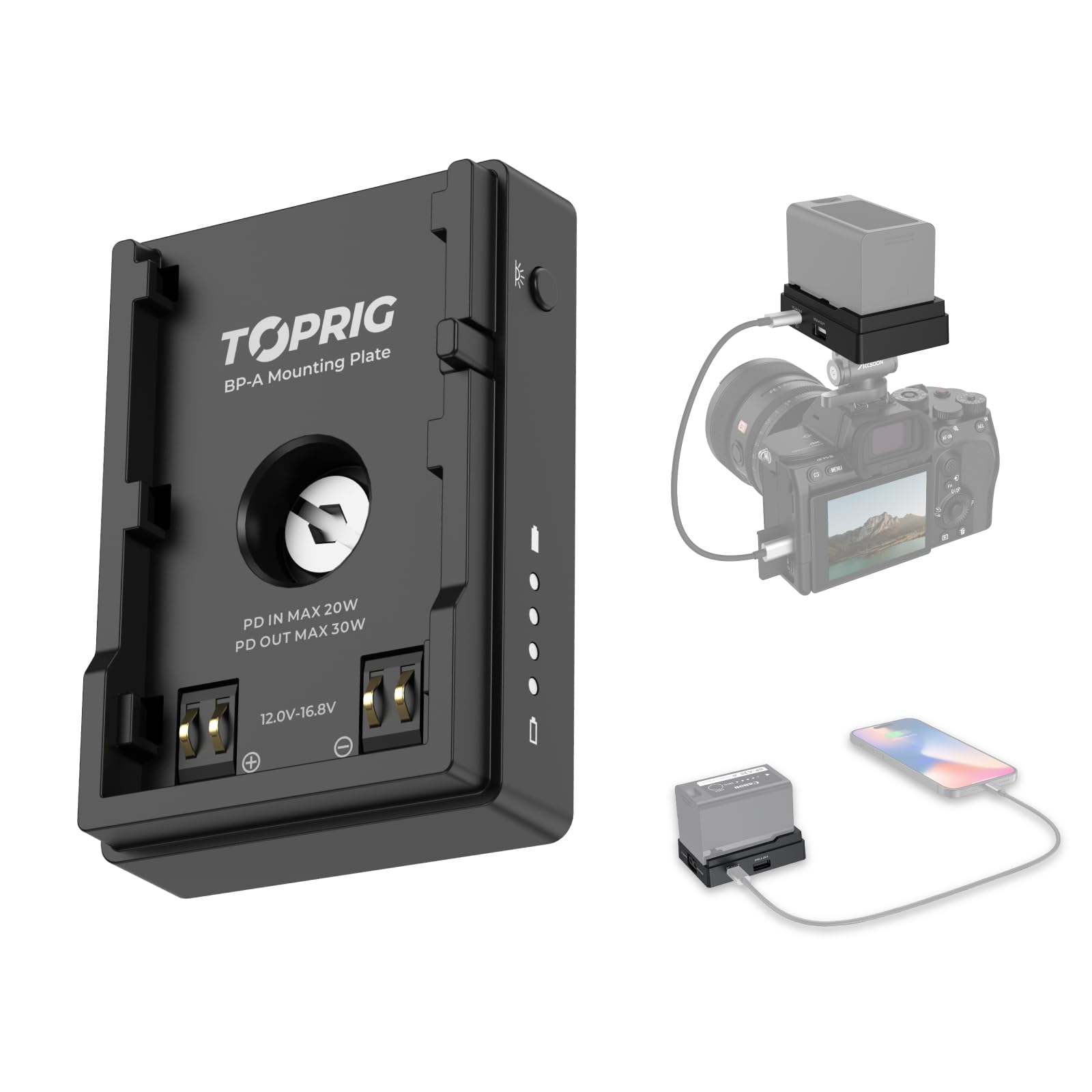 accsoon-toprig-bc08-bp-a-akku-adapterplatte-mit-d-tap-usb-c-usb-a image 1
