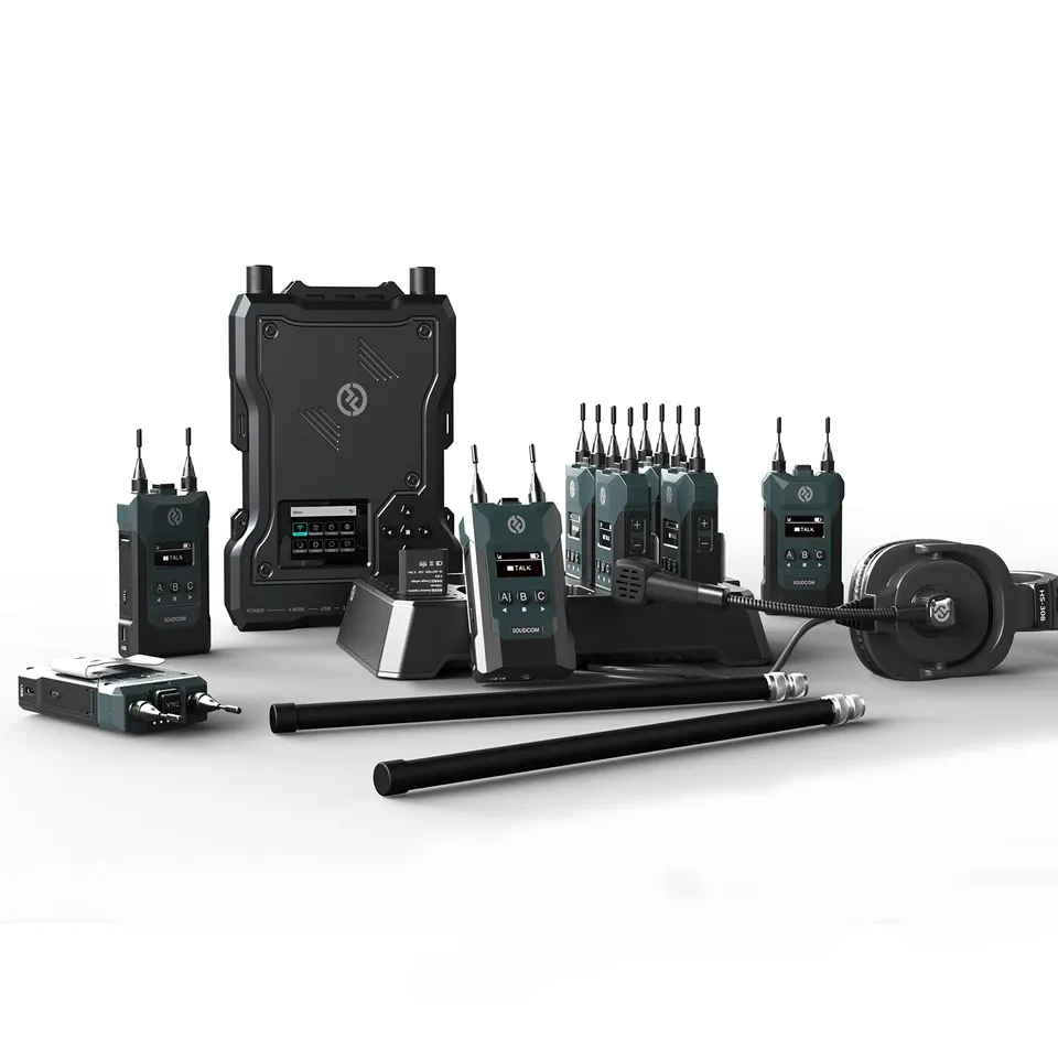 hollyland-solidcom-m1-intercom-system-mit-basisstation-8-beltpacks-headsets-400m image 1