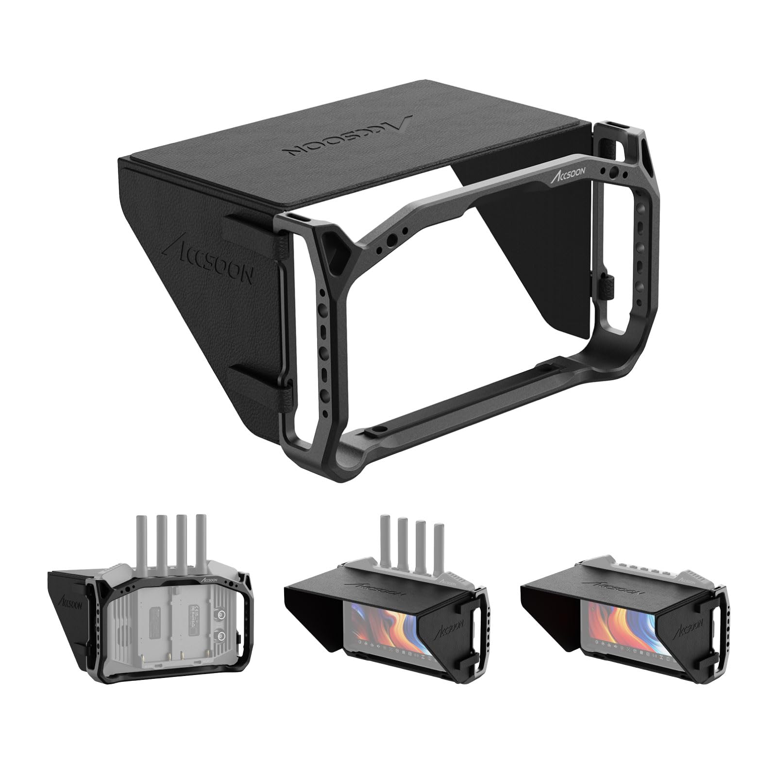 accsoon-monitor-cage-mit-sonnenblende-f-r-cineview-m7-m7-pro-7-zoll image 1