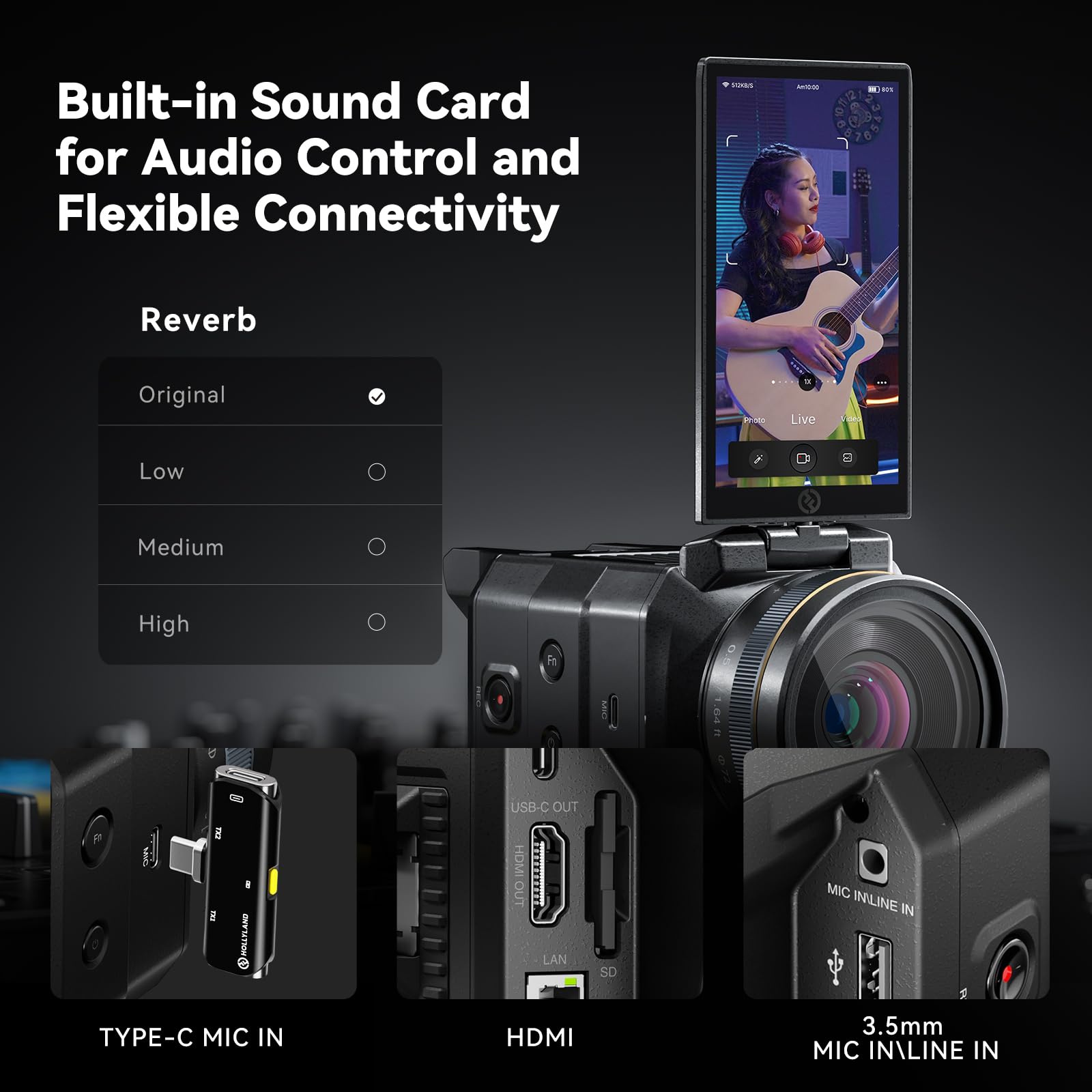 hollyland-venusliv-live-streaming-kamera-1080p-60fps-mit-rtmp-hdmi-usb-c image 7
