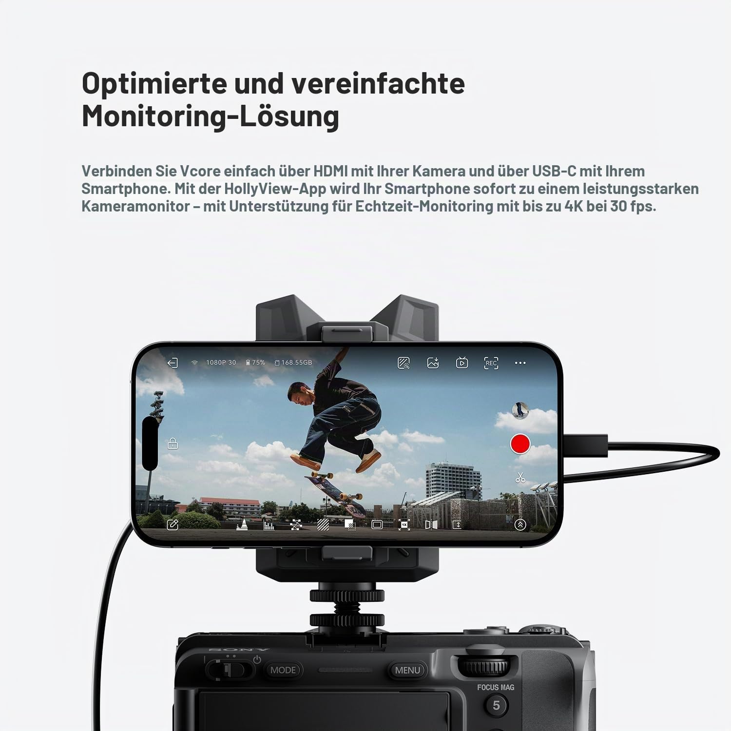 hollyland-vcore-4k30-funk-videosystem-hdmi-transmitter-4-ger-te-monitoring image 4
