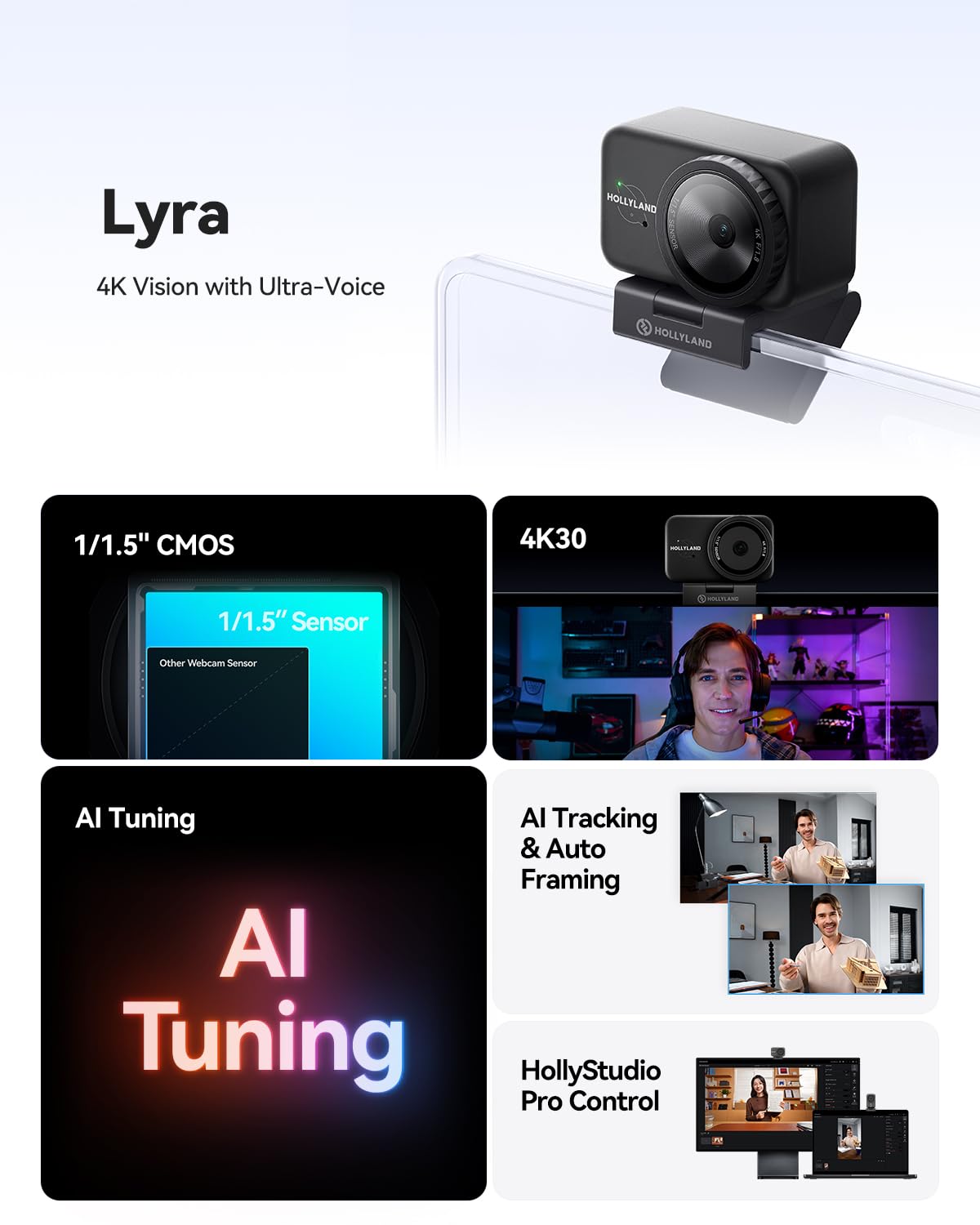 hollyland-lyra-4k-uhd-webcam-pdaf-autoframing-hdr image 2