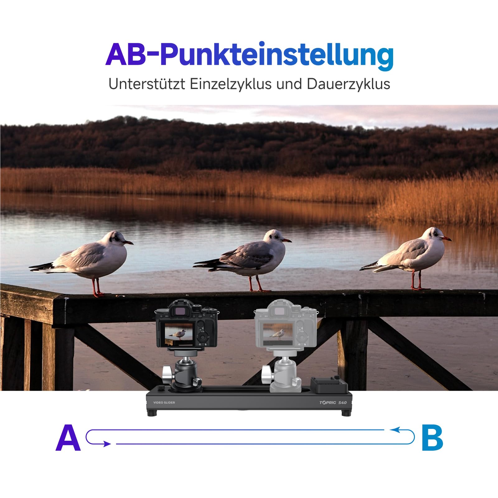 accsoon-toprig-s40-40-cm-motorisierter-kamera-slider-mit-app-steuerung image 3