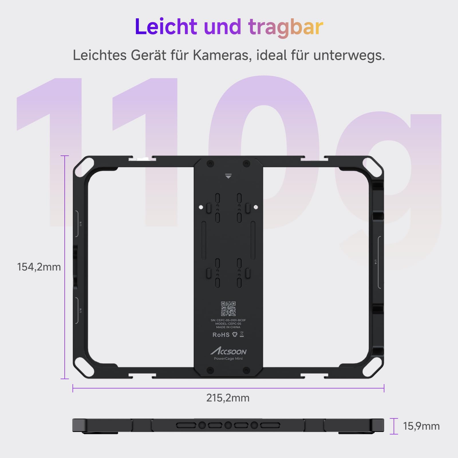 accsoon-powercage-mini-tablet-k-fig-f-r-ipad-mini-6-7-8-3-zoll-mit-np-f-platte image 5
