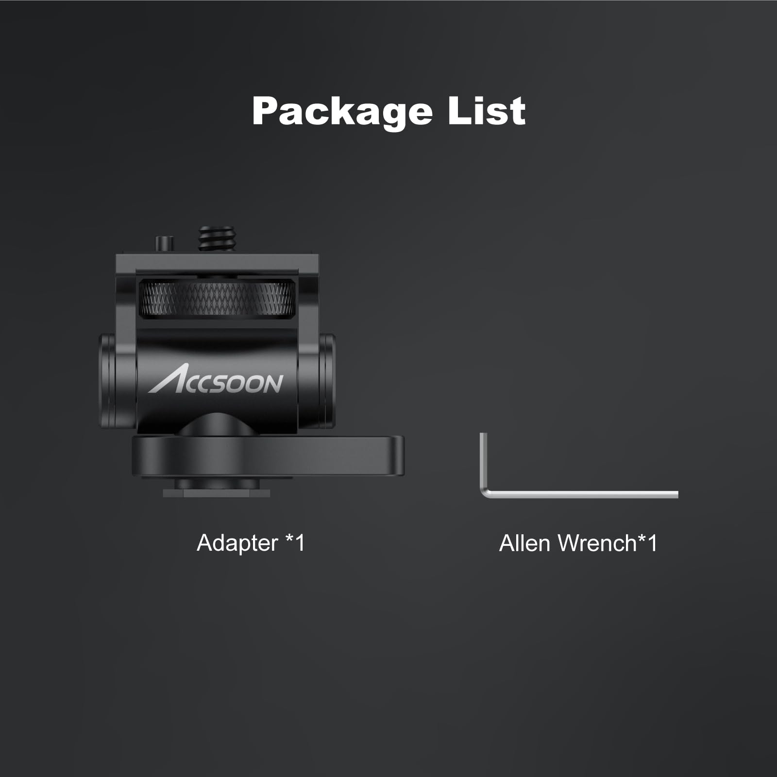 accsoon-cold-shoe-mount-adapter-1-4-multidirektional-180-neigbar image 7