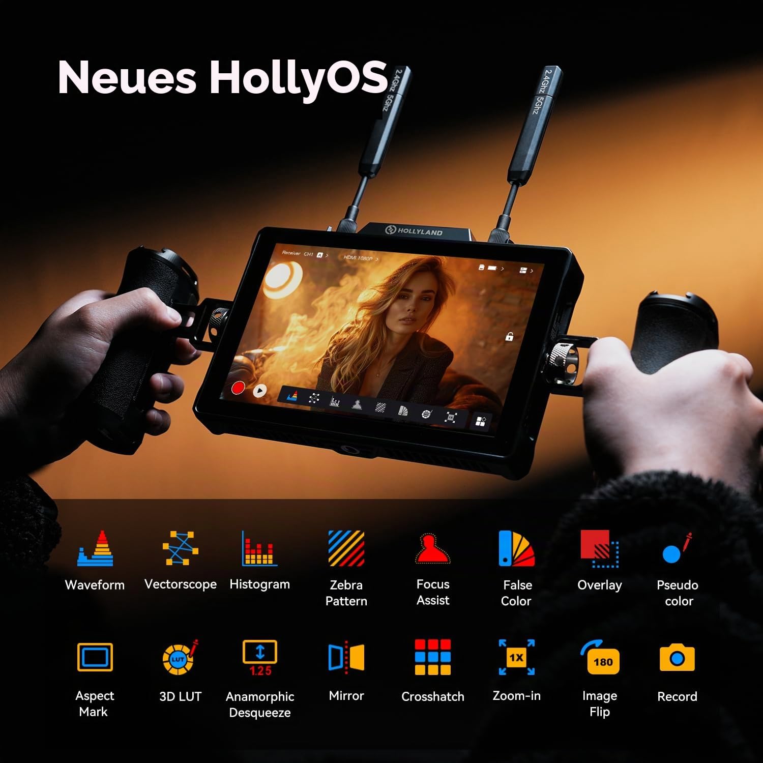hollyland-pyro-7-2er-set-sender-empf-nger-7-zoll-monitor-400m image 5