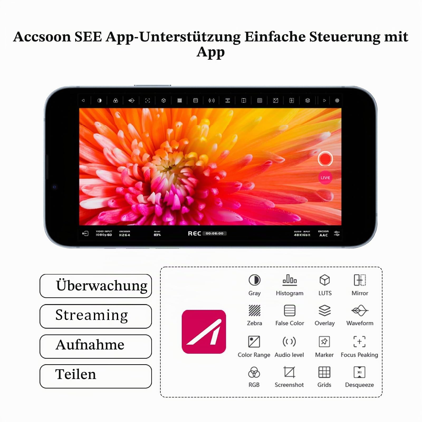 accsoon-seemo-hdmi-auf-usb-c-video-capture-adapter-1080p60-f-r-iphone-ipad-schwa image 5