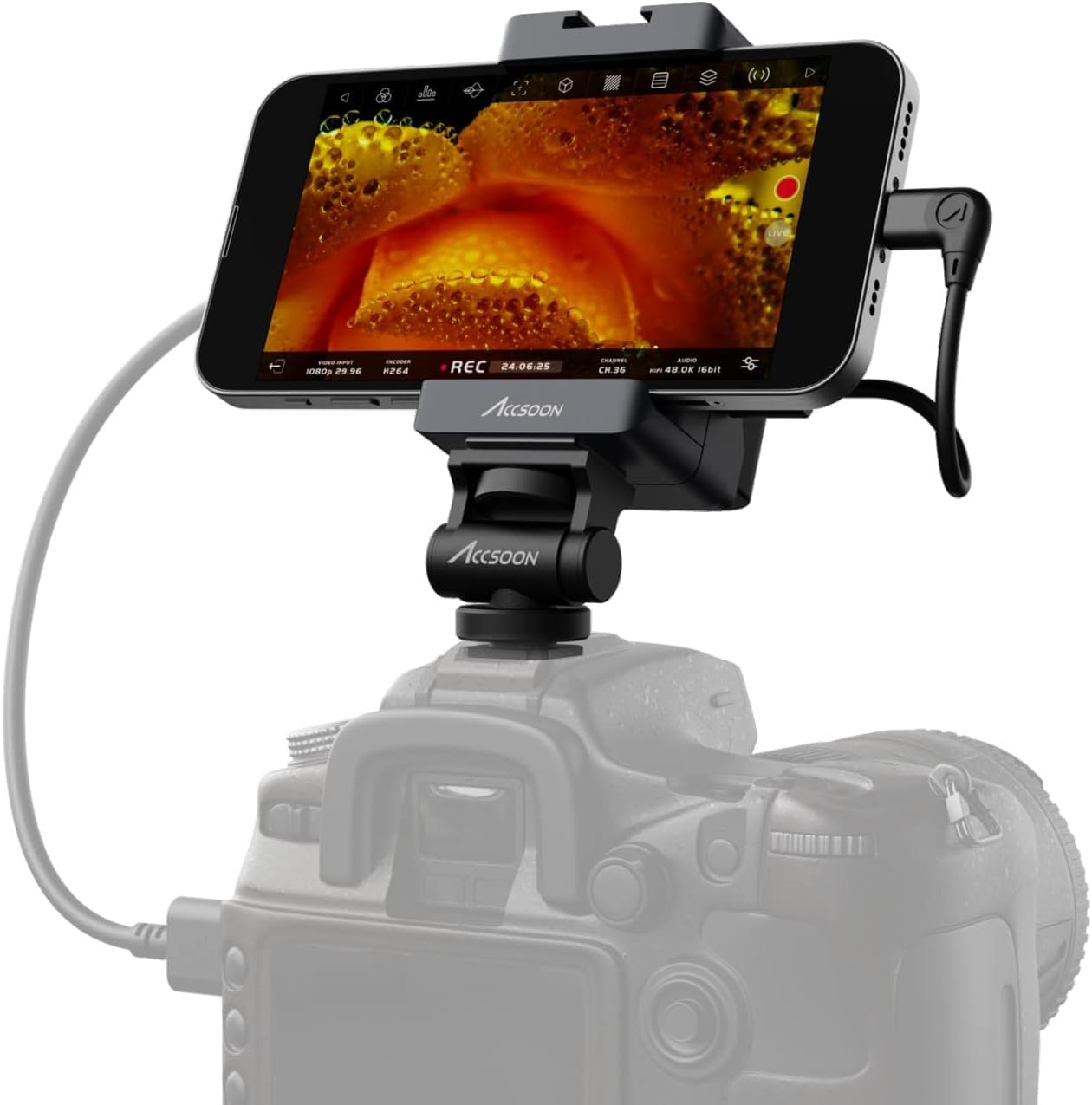 accsoon-seemo-hdmi-auf-usb-c-video-capture-adapter-1080p60-f-r-iphone-ipad-schwa image 1