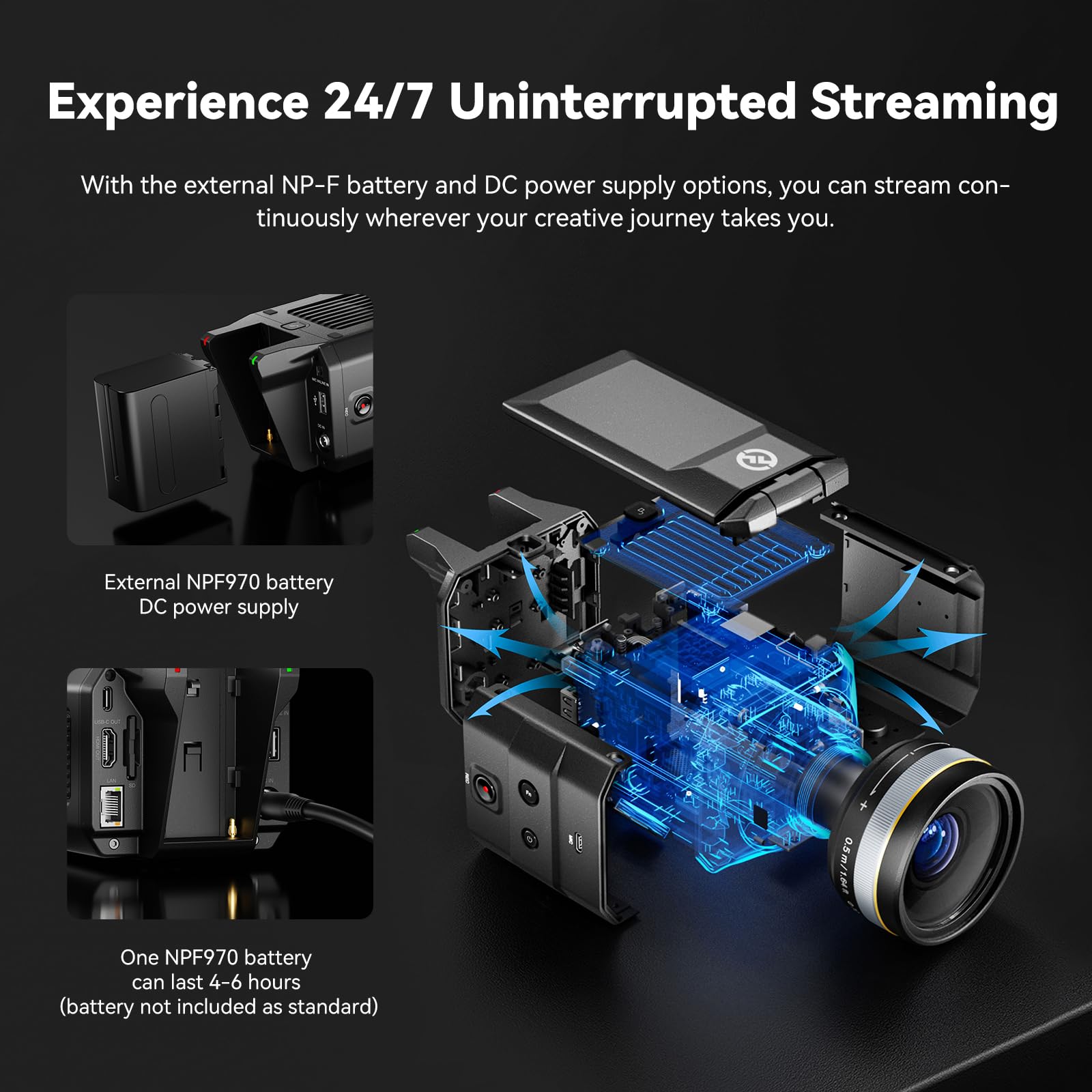 hollyland-venusliv-live-streaming-kamera-1080p-60fps-mit-rtmp-hdmi-usb-c image 5