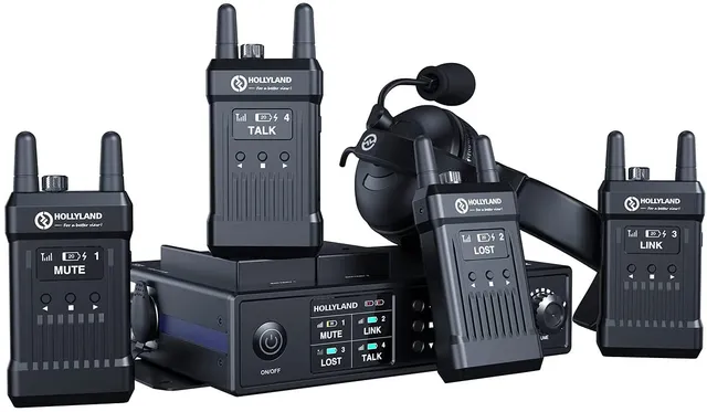 hollyland-mars-t1000-voll-duplex-wireless-intercom-system-5-nutzer-300m image 1