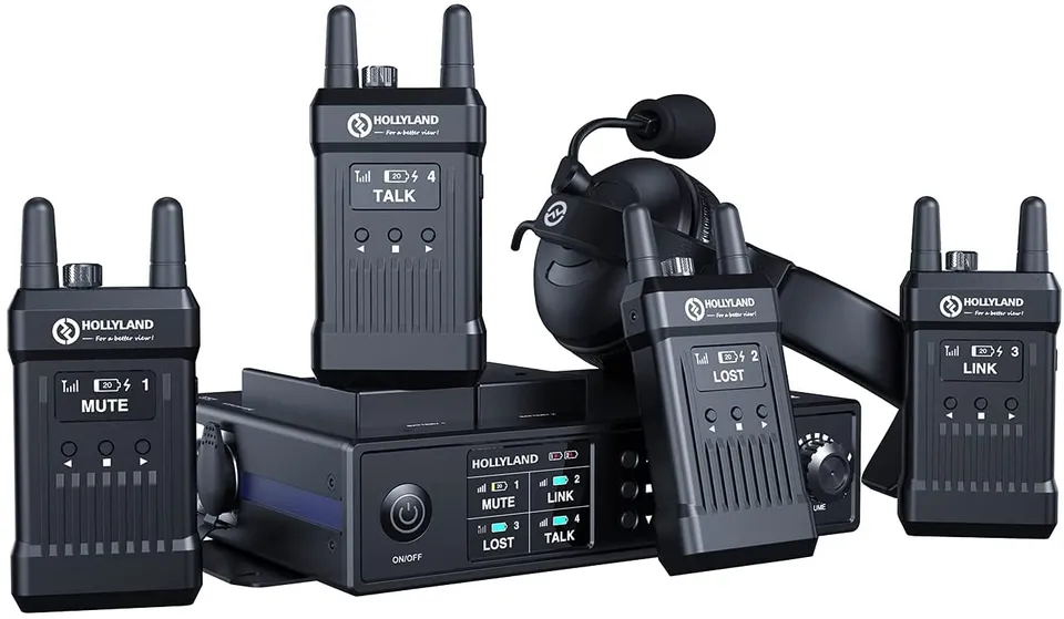 hollyland-mars-t1000-voll-duplex-wireless-intercom-system-5-nutzer-300m image 1