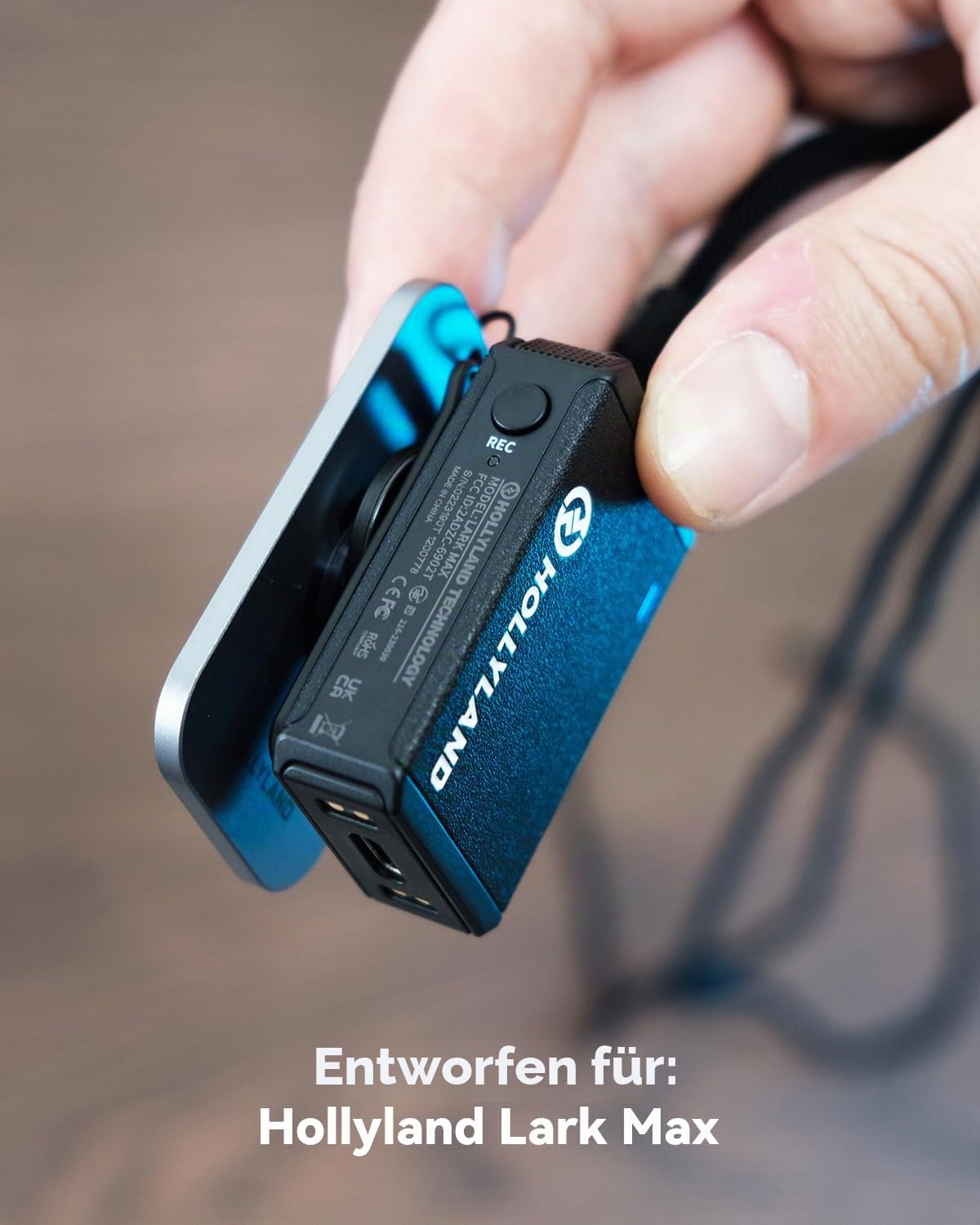 hollyland-lark-max-umh-ngeband-verstellbar-mit-magnetplatte-schwarz image 4