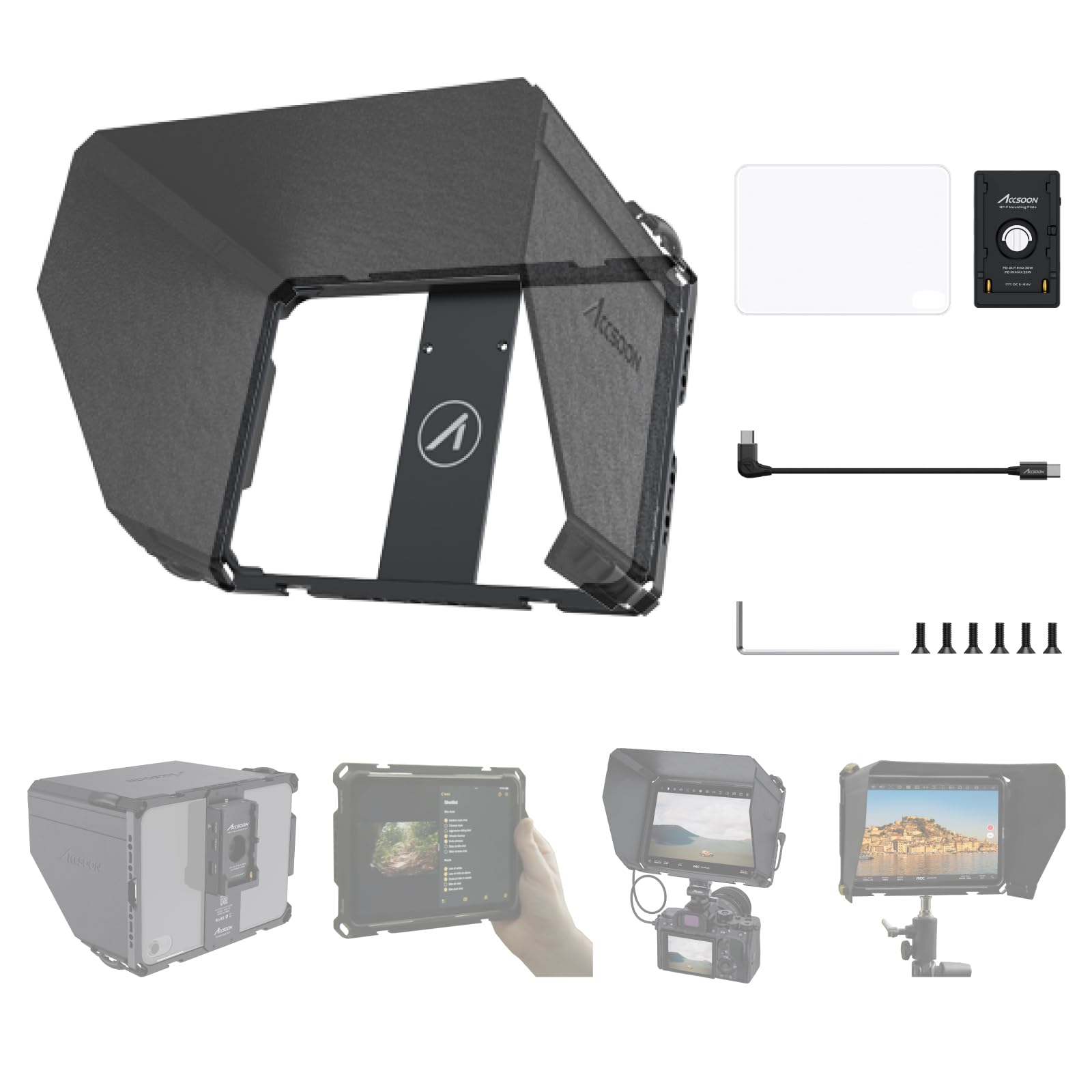 accsoon-powercage-mini-tablet-k-fig-f-r-ipad-mini-6-7-8-3-zoll-mit-np-f-platte image 1