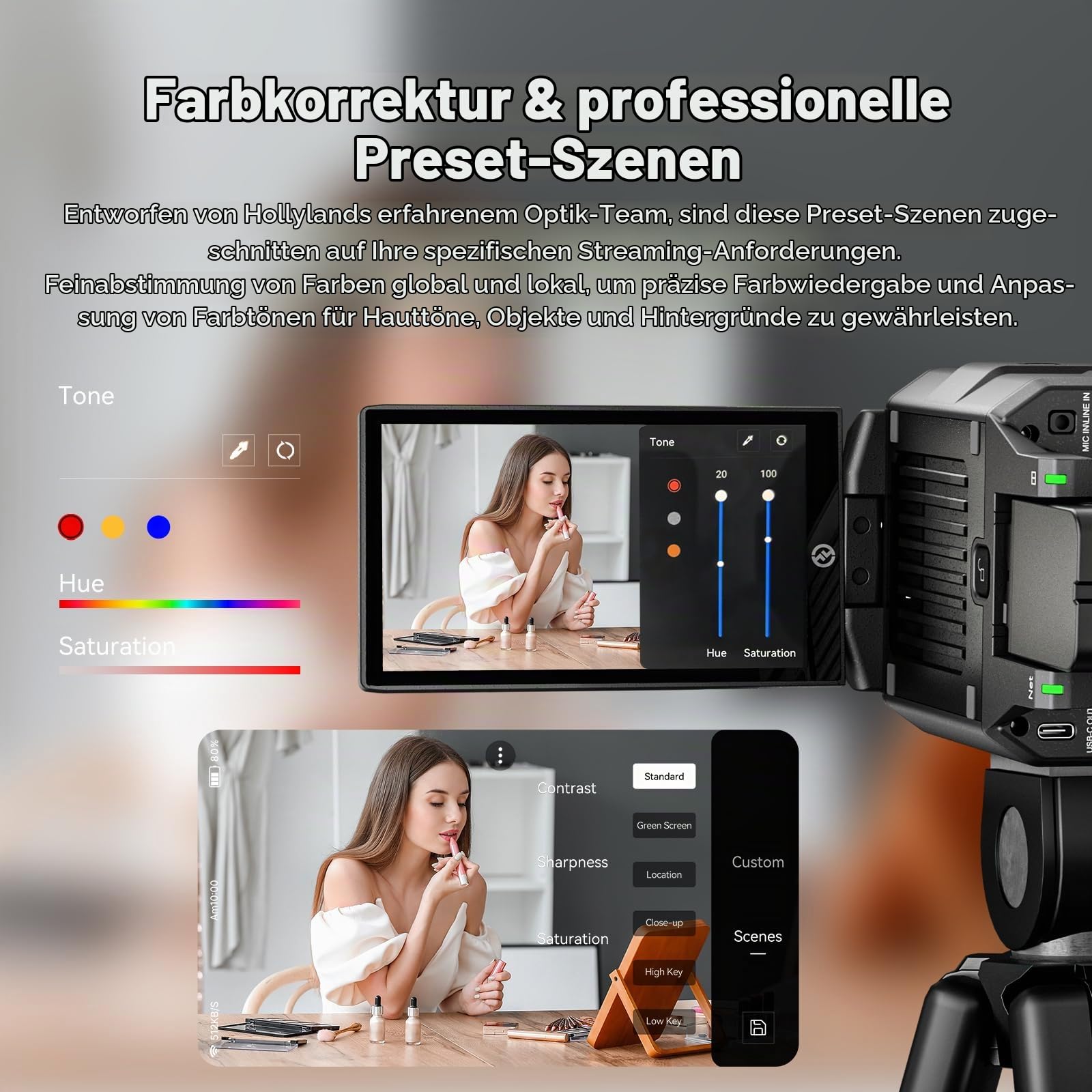 hollyland-venusliv-live-streaming-kamera-1080p-60fps-mit-rtmp-hdmi-usb-c image 4