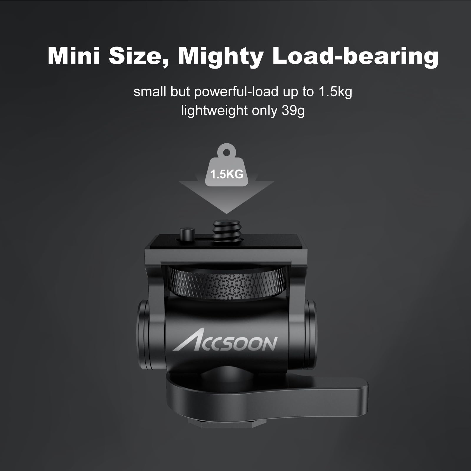 accsoon-cold-shoe-mount-adapter-1-4-multidirektional-180-neigbar image 6