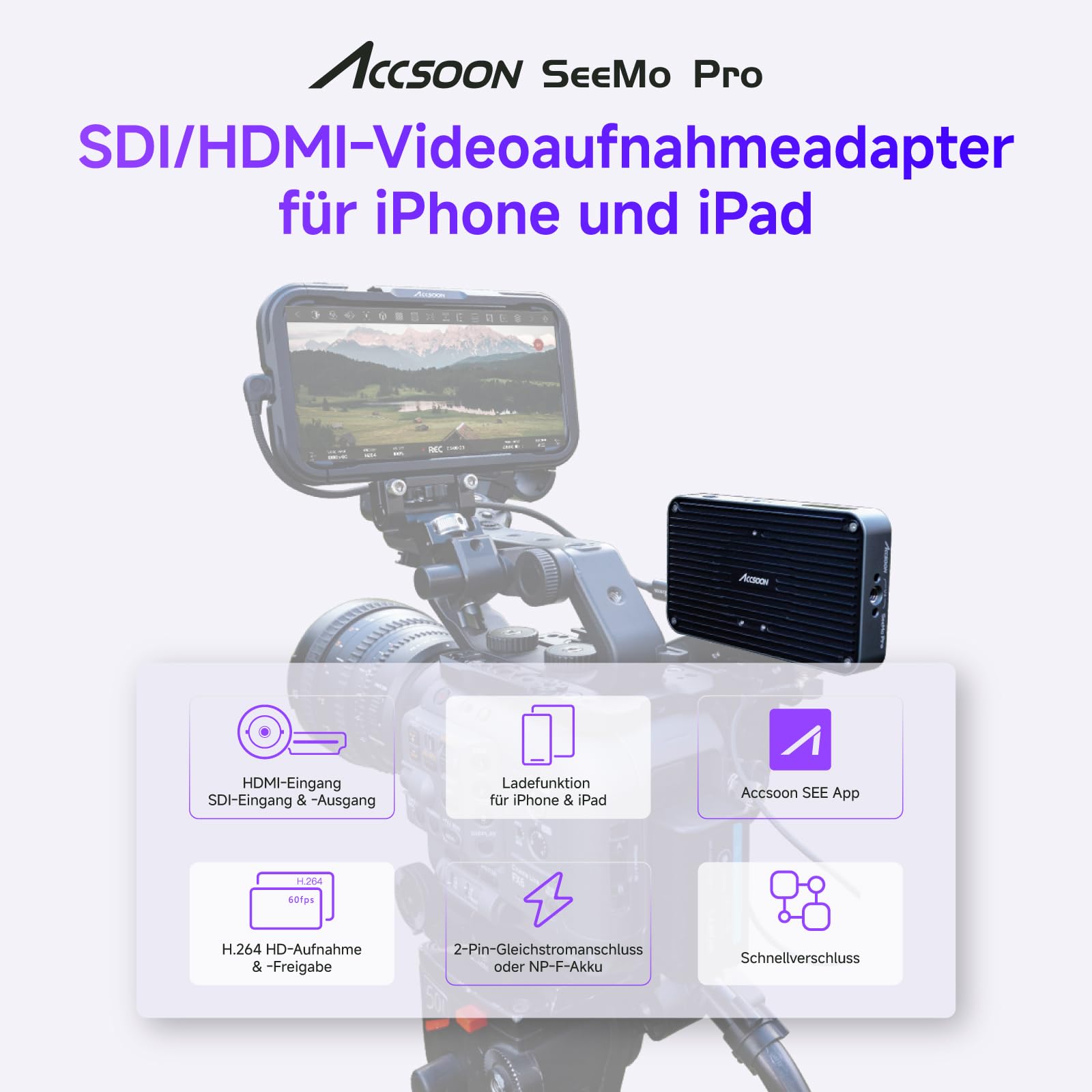 accsoon-seemo-pro-hdmi-zu-usb-c-videoadapter-1080p60-f-r-ios-monitoring-streamin image 2