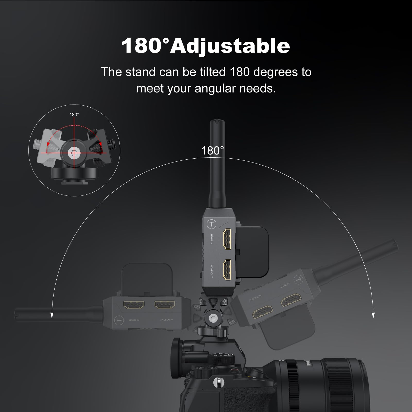 accsoon-cold-shoe-mount-adapter-1-4-multidirektional-180-neigbar image 3
