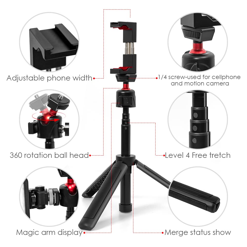 hollyland-handy-stativ-tripod-selfie-stick-mount-22-6-44-8cm image 2