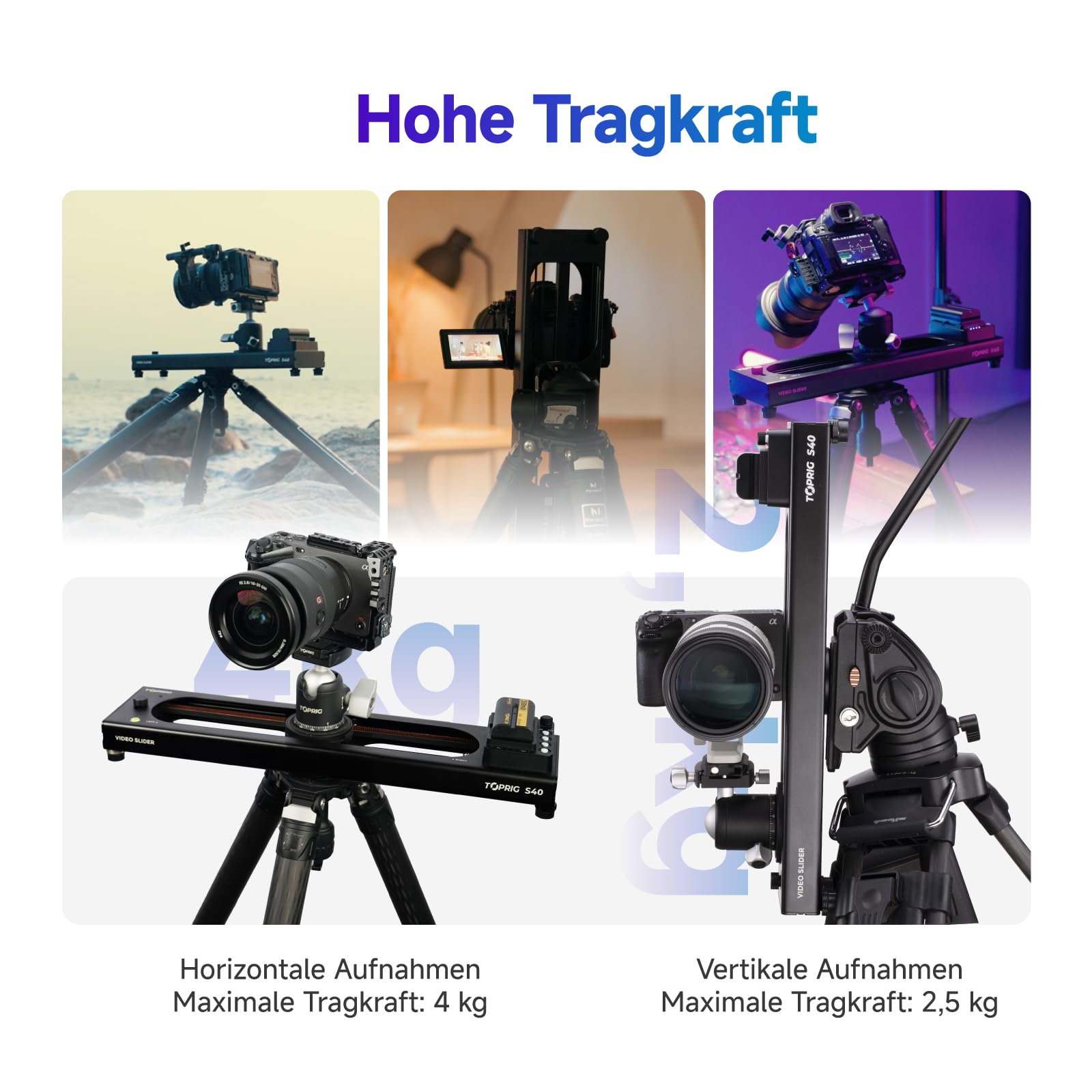 accsoon-toprig-s40-40-cm-motorisierter-kamera-slider-mit-app-steuerung image 5