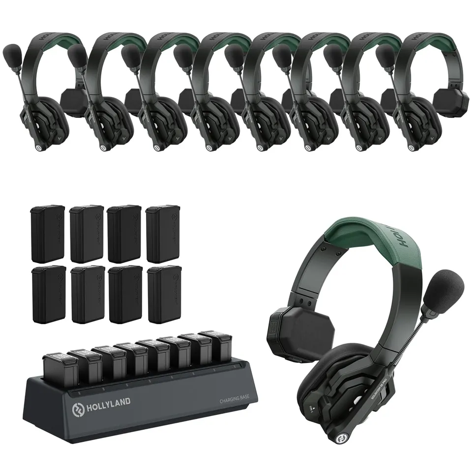 hollyland-solidcom-se-pro-9-user-enc-wireless-intercom-headset-system-1-9-ghz image 1